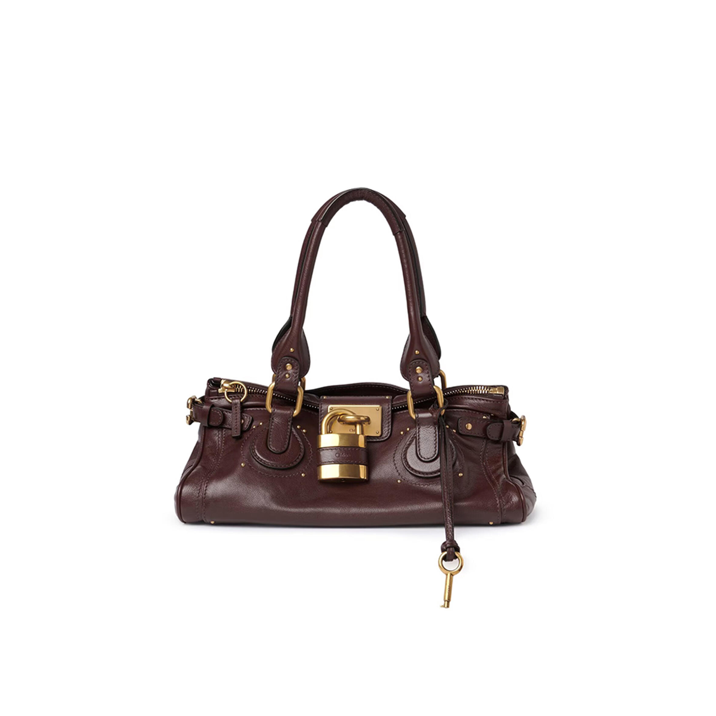 CHLOÉ PADDINGTON BAG IN GRAINED LEATHER CH25WS802P75602 (36*18*18cm)